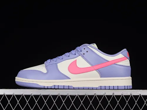 All categories Nk SB Dunk series Nk SB Dunk Low low-top sneakers N version Nk SB Dunk Low white, blue and pink color SB smashed backboard fashion casual sneakers DD1503-500